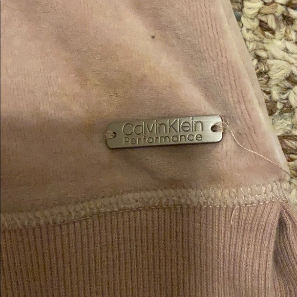 salmon colored Calvin Klein long sleeve sweater - Picture 2 of 3